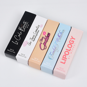 5 8 мл блеск для губ Упаковка под заказ Косметическая упаковочная коробка для губной помады картонная коробка с пользовательским логотипом - Product Image 2