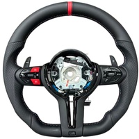 Volant sport en cuir noir mat M pour BMW M3 M5 F10 F30 F31 F32 F20 E90 E87 E92 X6 E71 X5 E70 F15 F16 - En stock