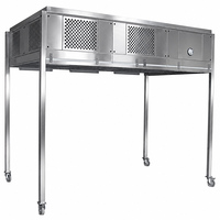 DOP Laminar Flow Hood Mobile HEPA/ULPA Filter Anti-Static 304 Stainless Steel Untuk Laboratorium & Industri
