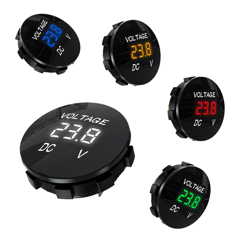 Цифровой Usb-вольтметр для мотоцикла, 12 В, 24 В, 5-48 в