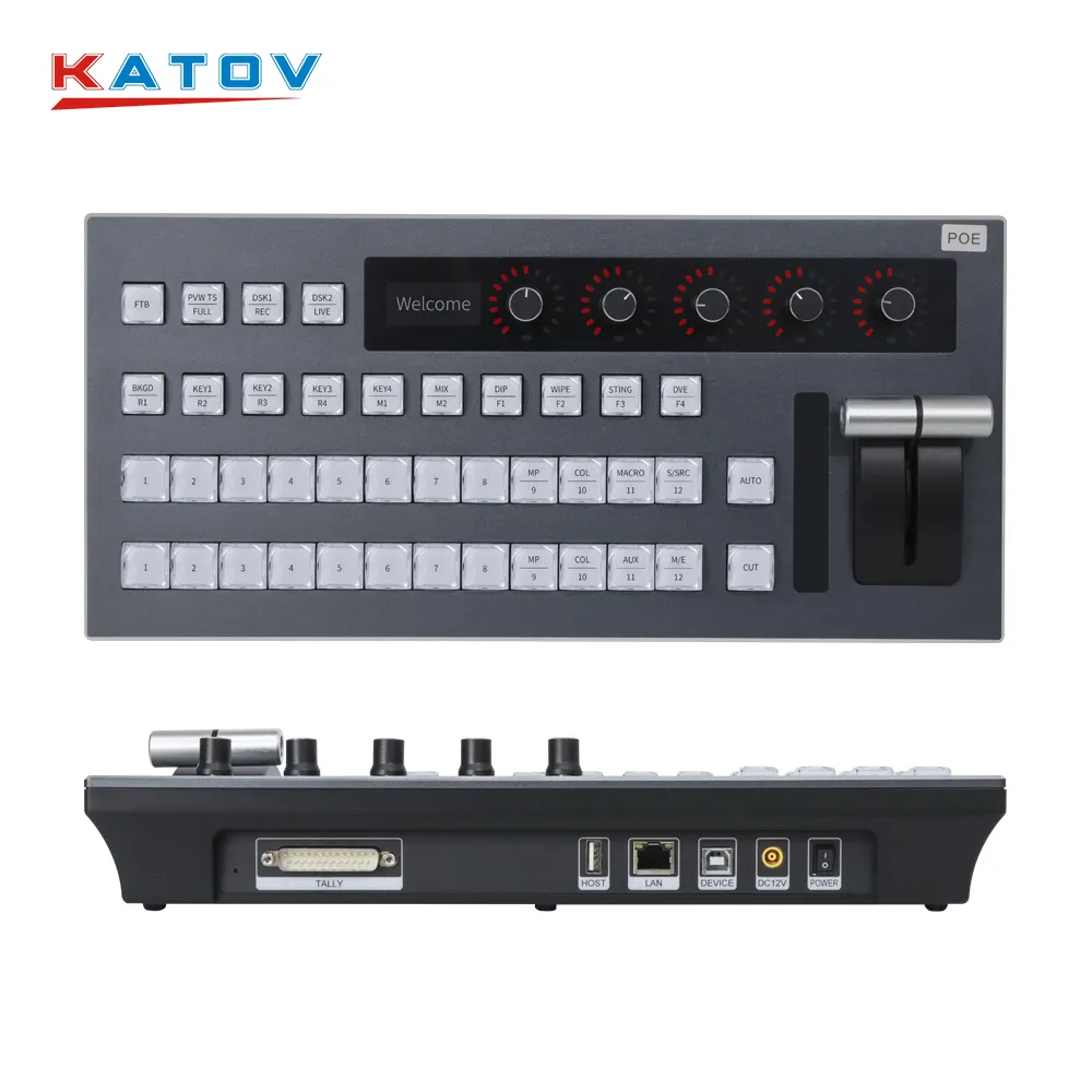 Kato vision vmix controlleratem mini pro blackmagic atem mini vmix switcher yayını ekipmanları paneli switcher