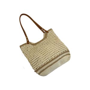 Bolso Tote Tejido Nuevo Directo de Fábrica, de Gran Capacidad con Correa Única, Bolso de Paja Moderno para Mujer, Venta Caliente Transfronteriza para la Playa - Product Image 5