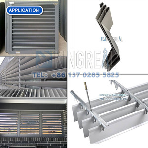 Suministro de fábrica Sun Louver Roll Forming Machine Marco de ventana de aluminio que hace la máquina Obturador Tira lineal Techo Producción <span class=keywords><strong>Lin</strong></span> - Product Image 6