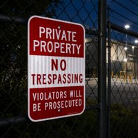 Señales de Seguridad de Aluminio Personalizadas, Señal de Área Privada con Prohibido el Acceso, para Zonas Residenciales, Centros Comerciales y Tráfico