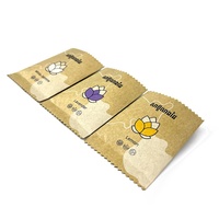 Sachet en papier kraft imprimé sur mesure avec fermeture centrale et intérieur en aluminium pour thé et épices