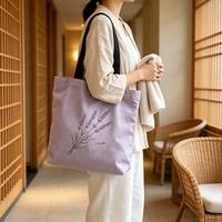 Sac cadeau en toile imprimée avec fermeture éclair, motif de dessin animé, poignée, résistant à l'usure, pochette de rangement réutilisable, sac d'emballage pour voyage en plein air