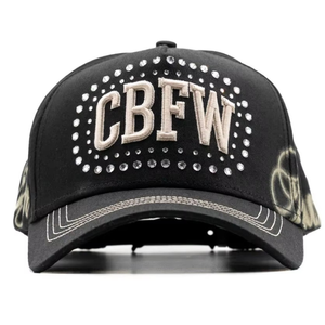 WholesaleHigh Quality Baseball <strong>Cap</strong> 3D Embroidery Distressed Curved Brim Barbas Hats X Junior H Original Barbas Hats - Product Image 2