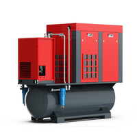Compresseur d'air à vis de grande capacité 500L 1000L avec réservoir et sécheur, robuste pour l'industrie et les usines