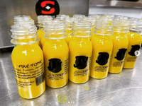 Vente en gros d'usine, flacons de 2 oz pour shots de gingembre, 60 ml, shots en plastique pour boissons, petite bouteille