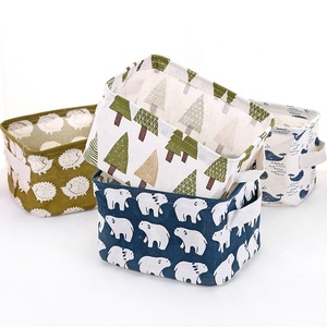 Hộp Đựng Quần Áo Có Dây Thừng Gấp Được Sức Chứa Lớn Giỏ Đựng Bằng <span class=keywords><strong>Cotton</strong></span> Hộp Đựng Đồ Hộp Đựng Đồ Chơi Dệt Cho Trẻ Em - Product Image 2