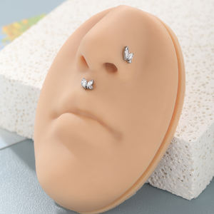 ASM F136, титановая циркониевая серьга для пирсинга - Product Image 4