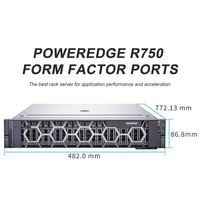 Serveur Rack 2U R650 R650XS R750 R750XA R750XS R740 R740XD R740XD2 Hôte GPU