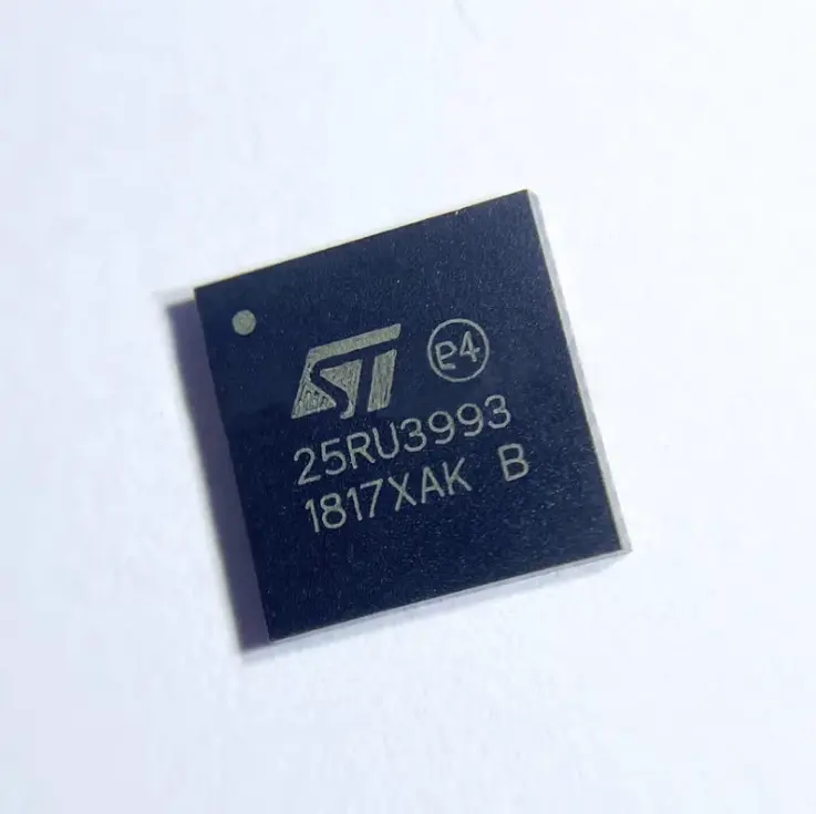 ST25RU3993-BQFT 25RU3993 original new RAIN RFID single chip reader EPC Class1 Gen2 compatible 3.6V 960MHz QFN48 IC