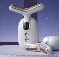 Masseur facial et cervical pour usage domestique, rechargeable, raffermissant la peau, anti-âge, anti-rides, vibration, chauffage, lifting du cou, beauté