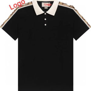 Top Direct Haute Version Correcte Lettre <span class=keywords><strong>G</strong></span> Imprimer Polo pour Hommes Dernière Vente Chaude Revers Couple Manches Courtes - Product Image 1
