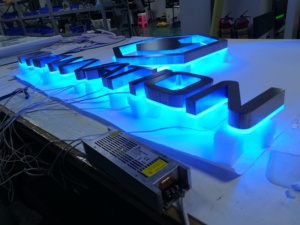3D chữ thép không gỉ chiếu sáng dấu hiệu cho logo ánh sáng backlit kênh thư dấu hiệu LED thư biểu tượng dấu hiệu - Product Image 5