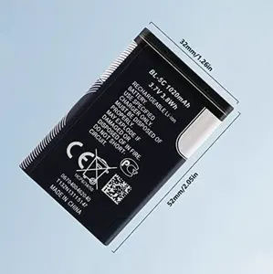 Untuk nokia baterai bl-5ca 3.7v 1020 mah nokia isi ulang bl-5c 1020 mah 3.7v 3.8wh baterai