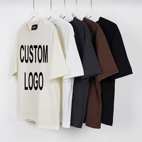 Penjualan Panas Kaos Polos Pria 100% Katun Berkualitas Tinggi 305 Gsm dengan Fitur Cepat Kering dan Cetak Digital Ukuran Besar.