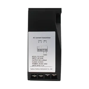 Transducteur isolé série TEC-AI, courant alternatif 0-1A/5A/10A, entrée 4-20mA, sortie 0-10V - Product Image 1