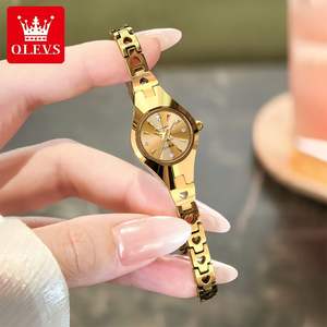 OLEVS 7082 Montre à quartz authentique pour femme avec bracelet en acier tungstène - Style unique et montre polyvalente 2025 - Product Image 3