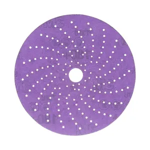 Cubitron II Clean Sanding Abrasive Disc 3M 737U Purple Circle Sandpaper 6in Grade 80+ to 400+