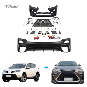Pièces automobiles Pare-chocs avant arrière Calandre Kit carrosserie pour <span class=keywords><strong>TOYOTA</strong></span> <span class=keywords><strong>RAV4</strong></span> 2013+ <span class=keywords><strong>2014</strong></span> 2015 - Product Image 1