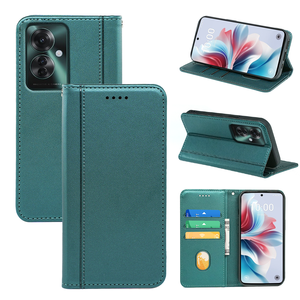 เคสโทรศัพท์แบบพับได้พร้อมช่องใส่บัตรและขาตั้งแม่เหล็ก ทำจากหนัง PU สำหรับ OPPO Reno3 5 7 15 Reno 9 11 <span class=keywords><strong>13A</strong></span> Reno10 11 Realme 14 15 - Product Image 1