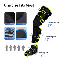 Masseur de jambe de Compression d'air Portable Hightop 510K avec masseur de jambe en tissu doux pliable électrique de Sports de chaleur pour la Circulation