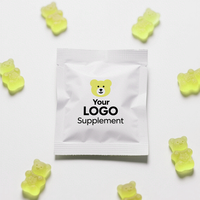 Suppléments Gros Gommes Fruitées Ours Bonbons Faible Teneur En Sucre 3 g Faible En Calories Sans Alcool De Sucre