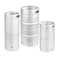 Fût en acier inoxydable SUS304 argenté empilable et fin de 20 L, type lance S, diamètre 237 mm, pour bière pression KIMLONG, certifié ISO9001, pour brasserie