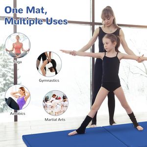 Portable Customized Waterproof Three-folded Gymnastics Mat Thickened Durable Exercise for Gymnastics Mat with Carrying Handles - Product Image 5