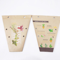 Manchon en papier kraft imperméable et écologique pour l'emballage des plantes, conception personnalisée