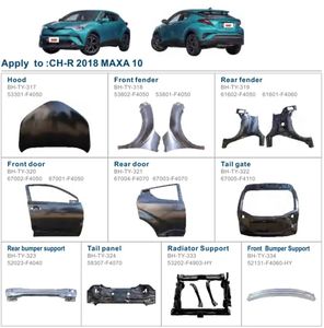 ผู้ขายร้อนรถด้านหน้าประตูซ้ายและขวา 67002-F4050 67001-F4050 รถอะไหล่ประตูหน้าสําหรับ Toyota CH-R 2018 <span class=keywords><strong>MAXA</strong></span> 10 - Product Image 2