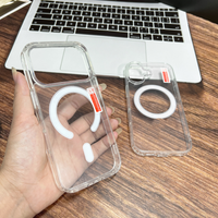 Étui de téléphone magnétique transparent en PC et TPU de haute qualité GSCASE pour iPhone 18 17 Plus 16 Pro 16 Pro Max et Samsung A55