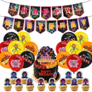Kit de Décorations d'Anniversaire Thème Stranger Things 1985 : Bannière Laboratoire Hawkins, Décoration de Gâteau, Ballons, Kit Fête Upside Down - Product Image 1