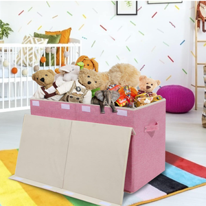 Boîte de rangement pliable pour jouets et vêtements d'enfants, idéale pour chambre d'enfant, crèche, aire de jeux, grand bac de rangement pour bébé - Product Image 3