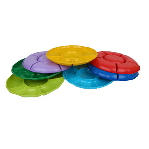 Hôtel utiliser cloisonné vert <span class=keywords><strong>compartiment</strong></span> assiettes jetables pour mariage - Product Image 3