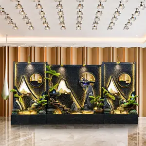 น้ำพุหินอ่อนหินแกรนิตตกแต่งสวนหลังบ้านกลางแจ้ง น้ำตกติดผนัง ตกแต่งบ้านภายใน - Product Image 1