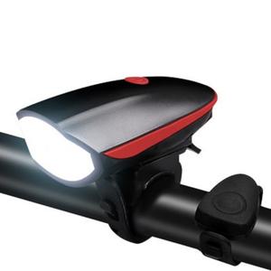 Bicycle Headlight USB Rechargeable LED <b>Light</b> With Horn 4 Modes IPX4 Waterproof Plastic Cycling <b>Night</b> Riding <b>Light</b> - Product Image 2