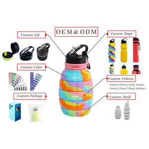Bouteilles d'eau pliables en silicone sans BPA, légères, réutilisables, étanches, pour le sport et les voyages - Product Image 6