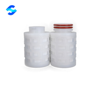 Cartouche filtrante miniature en membrane PTFE hydrophobe 0,2 µm 5 pouces avec adaptateur 214, remplace Sartofuor pour gaz