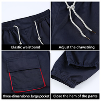 Ensemble de travail estival frais et respirant haut de gamme : Polo en coton maillé et pantalon de travail en sergé poly-coton