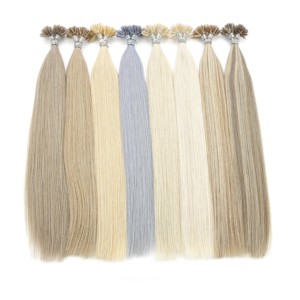 K.Swigs Extensions de Cheveux Vierges de Qualité Supérieure 100% Remy à Pointe en U, Cheveux Chinois Naturels, Sans Perte, Tressage Léger 12-30 - Product Image 1