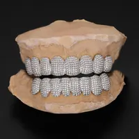 Blues rts grelha personalizada, 8 vvs d cor moissanite passar diamante testador 925 dentes para jóias finas