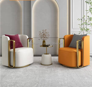 Trend ing Modern White French Drehbare Akzents tühle mit Rahmen für Schlafzimmer-oder Outdoor-Hotel anwendungen - Product Image 2