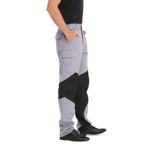 Erkek kargo iş pantolon Patchwork iki ton hafif açık iş yürüyüş pantolonu çok cepler ile - Product Image 4