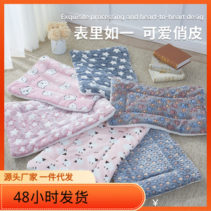 Venta al por mayor de fábrica, alfombrilla de tela para dormir para mascotas, alfombrilla cálida gruesa para otoño e invierno, manta para dormir para perros - Product Image 5