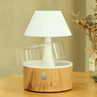 Humidificateur goutte à goutte d'eau personnalisable, vitesse de débit réglable, lumière 7 couleurs, lampe de table, humidificateur, nuage