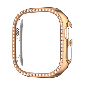 เคสป้องกันเพชรประกายวิบวับสำหรับ <span class=keywords><strong>Apple</strong></span> <span class=keywords><strong>Watch</strong></span> อัลตร้า49มม. กันชนกรอบกลวงสำหรับ iWatch <span class=keywords><strong>Series8</strong></span>ที่ครอบป้องกันเป็นพิเศษ - Product Image 4