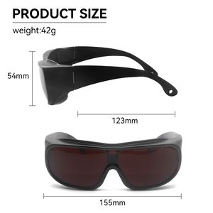 نظارات أمان ليزر دايود 1064 نانومتر معتمدة من <span class=keywords><strong>ANSI</strong></span> <span class=keywords><strong>Z87.1</strong></span> عدسات بولي كربونات واقية مع إطارات بلاستيكية/PC لحماية العين - Product Image 5